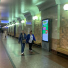 Кристалайт на станции метро Улица Старокачаловская