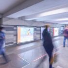 Кристалайт на станции метро 