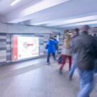 Кристалайт на станции метро 