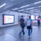 Кристалайт на станции метро 