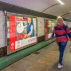 Кристалайт на станции метро 