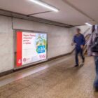 Кристалайт на станции метро 