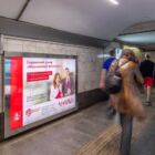 Кристалайт на станции метро 