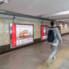 Кристалайт на станции метро 