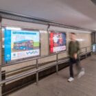 Кристалайт на станции метро 