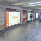 Кристалайт на станции метро 
