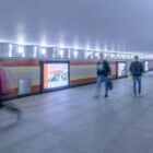 Кристалайт на станции метро 