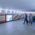 Кристалайт на станции метро 