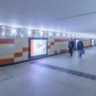 Кристалайт на станции метро 