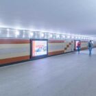 Кристалайт на станции метро 