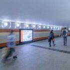 Кристалайт на станции метро 