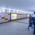 Кристалайт на станции метро 