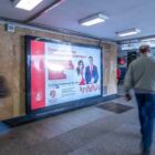 Кристалайт на станции метро 