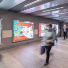 Кристалайт на станции метро 