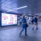 Кристалайт на станции метро 