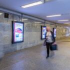 Кристалайт на станции метро 