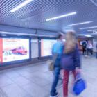 Кристалайт на станции метро 