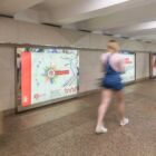 Кристалайт на станции метро 
