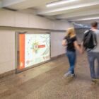 Кристалайт на станции метро 