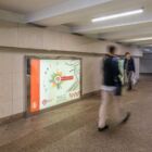 Кристалайт на станции метро 