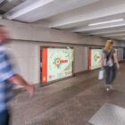 Кристалайт на станции метро 