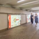 Кристалайт на станции метро 