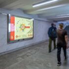 Кристалайт на станции метро 
