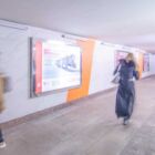 Кристалайт на станции метро 
