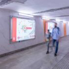 Кристалайт на станции метро 