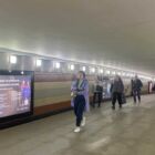 Кристалайт на станции метро 