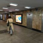 Кристалайт на станции метро 