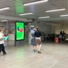 Кристалайт на станции метро 