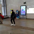 Кристалайт на станции метро 