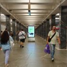 Кристалайт на станции метро 
