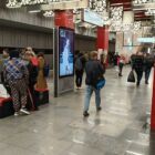 Кристалайт на станции метро 