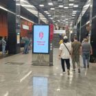 Кристалайт на станции метро 