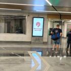 Кристалайт на станции метро 