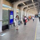 Кристалайт на станции метро 