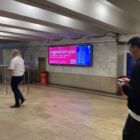 Кристалайт на станции метро 