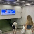 Кристалайт на станции метро 