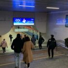 Кристалайт на станции метро 